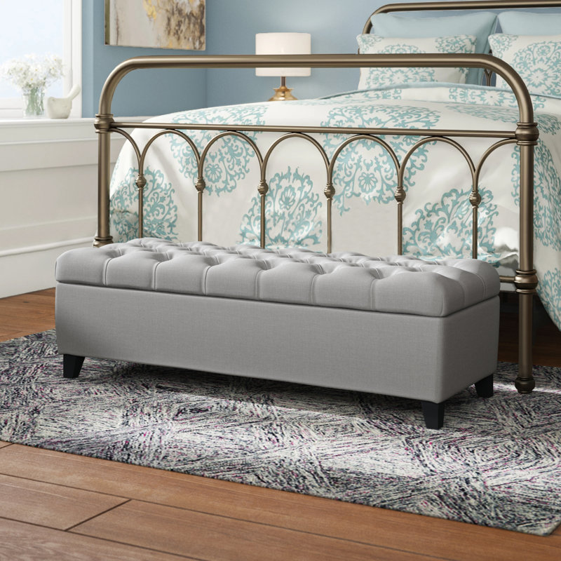 Three Posts™ Amalfi Upholstered Flip Top Storage Bench & Reviews Wayfair
